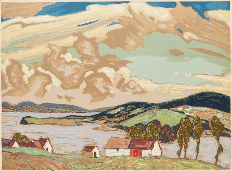 Artwork by Joseph Ernest Sampson,  Gaspe