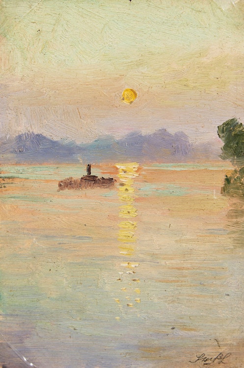 Artwork by Frederic Marlett Bell-Smith, Sunset - Toronto