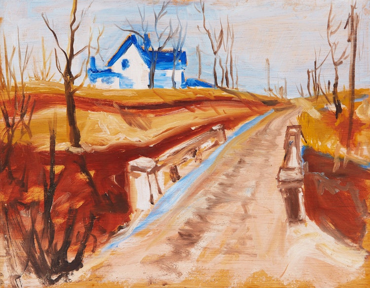 Artwork by Bert Weir, Snake Lane, Essex County