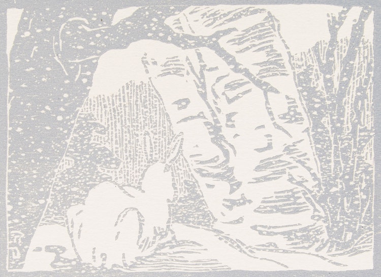 Artwork by Rodolphe Duguay, Untitled (Rabbit in Snow)