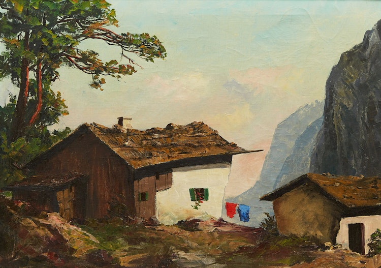 Artwork by Karel Uher, Bauernhof (Farm)