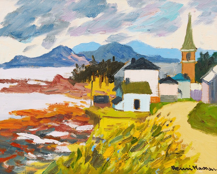 Artwork by Henri Leopold Masson,  St-Felicité, Gaspésie