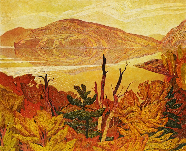 Artwork by Alfred Joseph Casson, Grey October Morning; Parry Sound; Valley Farm; Grey Day