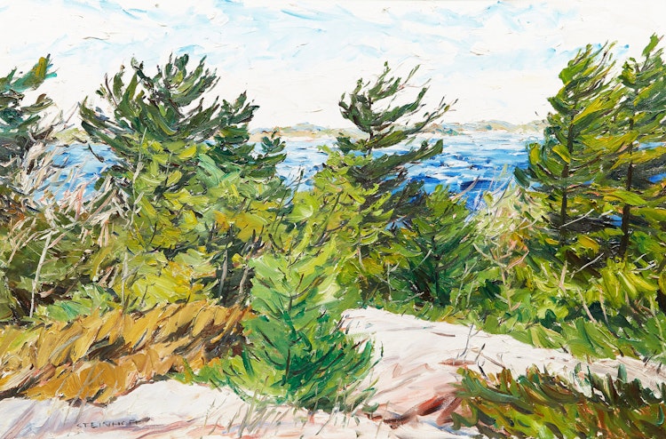 Artwork by Bruce Steinhoff,  Three Mile Point, Georgian Bay