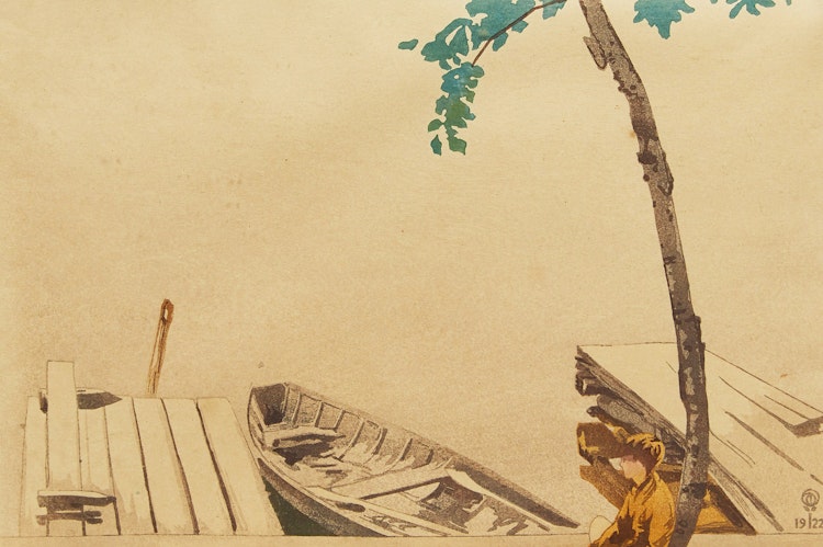 Artwork by Walter Joseph Phillips, The Dock