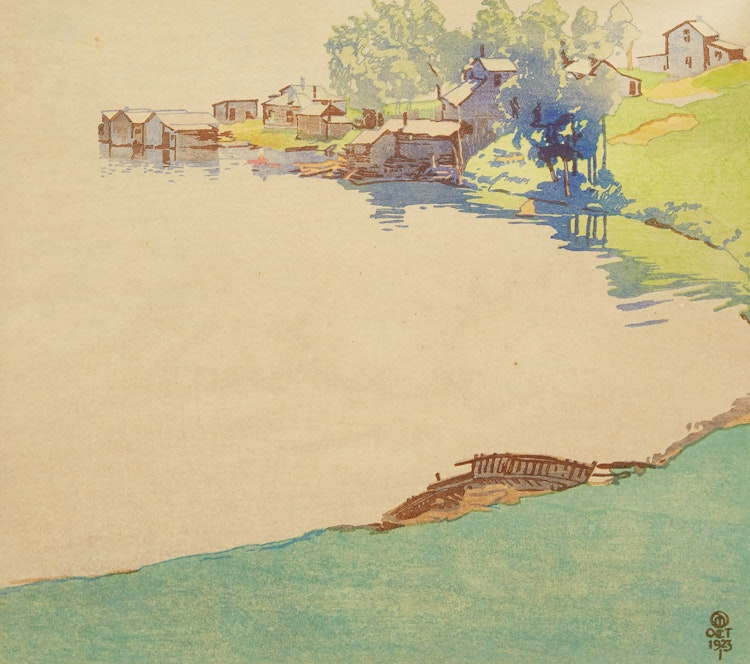 Artwork by Walter Joseph Phillips,  Norman Bay (No. 2)