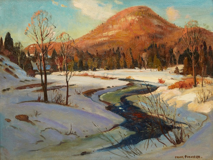 Artwork by Frank Shirley Panabaker,  Winding River, Winter