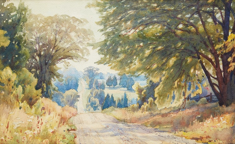 Artwork by Frederick Henry Brigden, Country Road