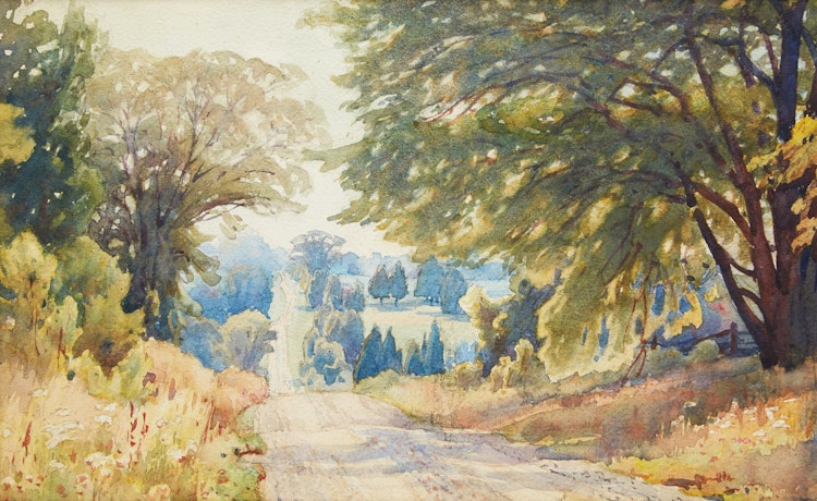 Artwork by Frederick Henry Brigden,  Country Road