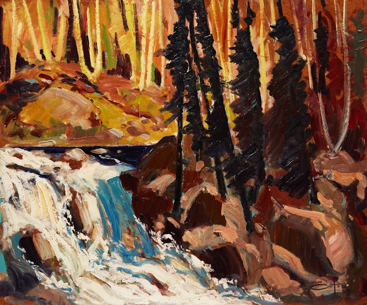 Artwork by Bruno Côté, Rivière St George