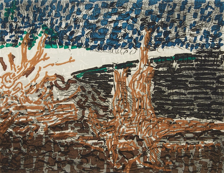 Artwork by Jean Paul Riopelle, Anticosti no. 3 (1985)
