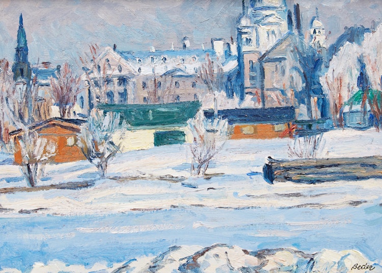 Artwork by Jack Beder, Winter, Lachine