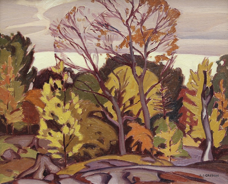 Artwork by Alfred Joseph Casson, Untitled (Redstone Lake)