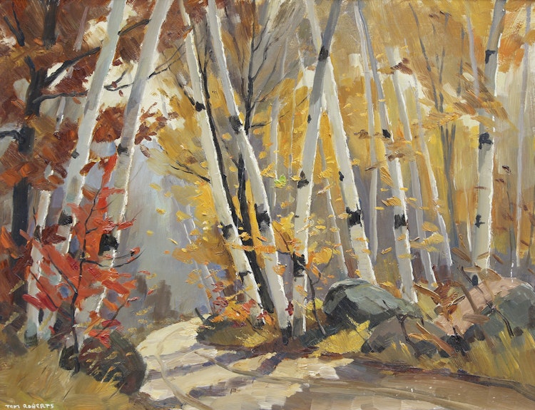 Artwork by Thomas Keith Roberts, Road to Long Lake - Madawaska Valley