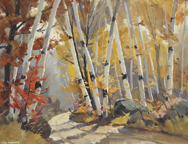 Artwork by Thomas Keith Roberts,  Road to Long Lake - Madawaska Valley