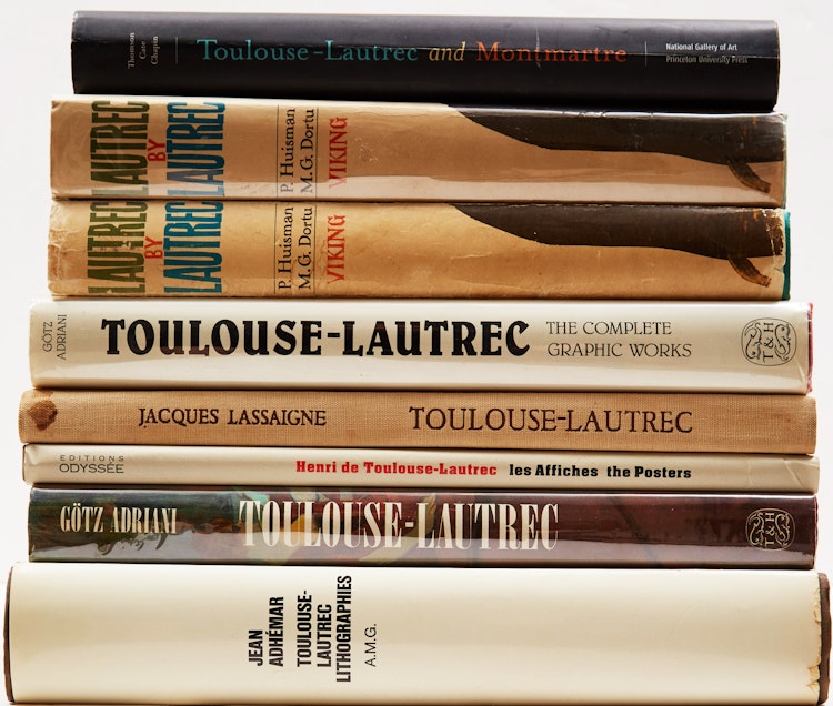 Artwork by  Books and Reference,  Selection of books on Toulouse-Lautrec