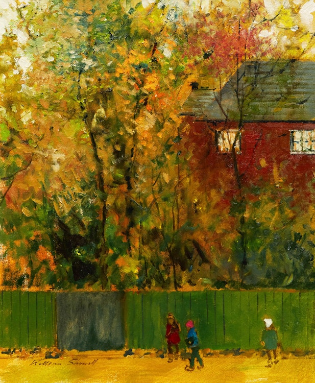 Artwork by William Showell,  October in Westmount