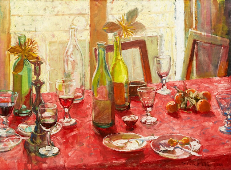 Artwork by Joseph Francis Plaskett, Christmas Still Life #1 (Nature morte de Noël #1)