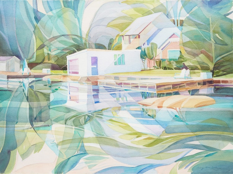 Artwork by Mary Anne Ludlam,  Summer Retreat