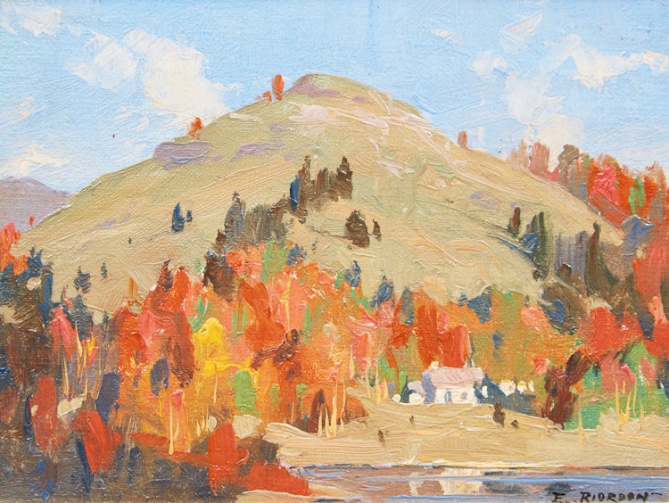 Artwork by Eric Riordon, Sunny Autumn, Laurentians