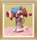 Thumbnail of Artwork by Frederick Bourchier Taylor,  Mixed Flowers in Aluminum Jug 