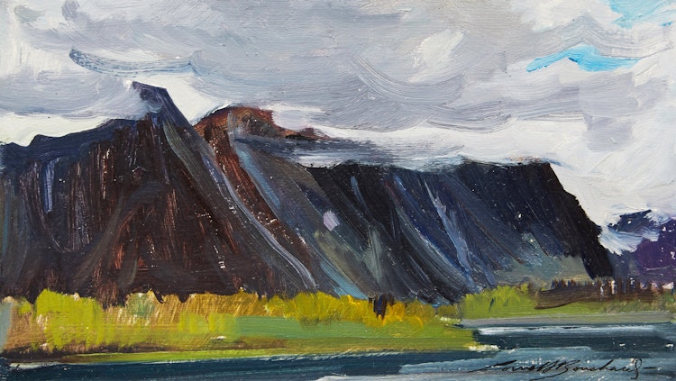 Artwork by George Lorne Holland Bouchard, Mackenzie Range, N.W.T.