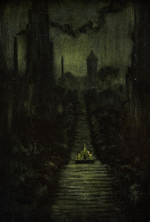 Artwork by Douglas Walker, Untitled (Evening Landscape)