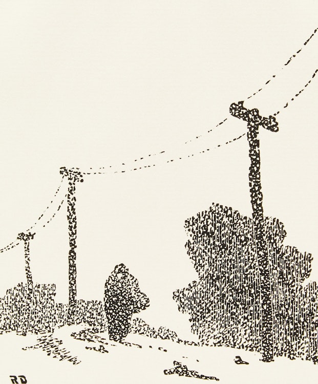Artwork by Rodolphe Duguay, La Vierge Mère; Effets de neige