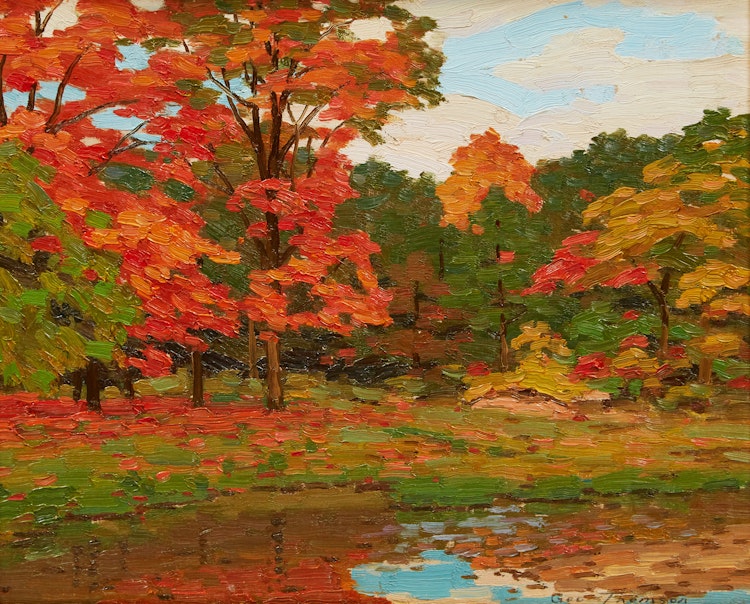 Artwork by George Thomson,  View in Harrison Park, Owen Sound