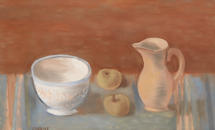 Artwork by Stanley Morel Cosgrove,  Still Life with Jug, Bowl and Apples