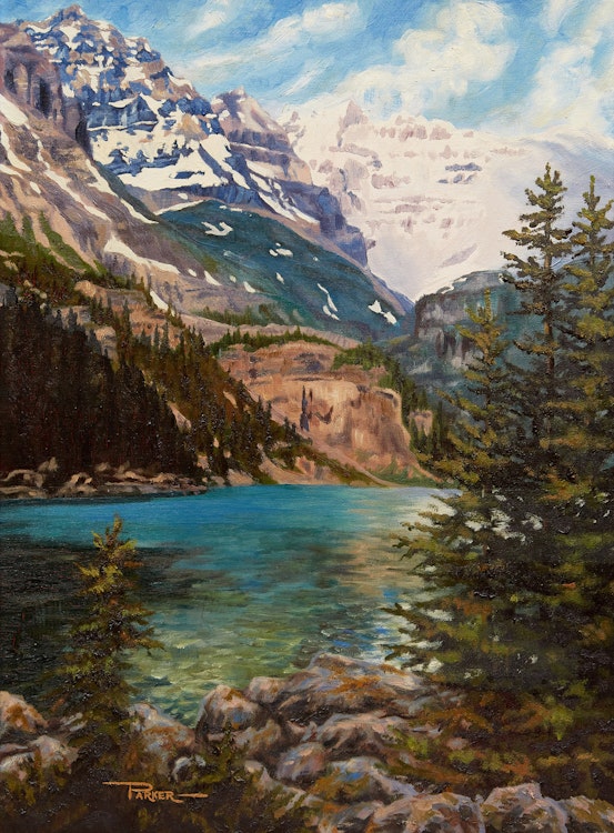 Artwork by William J. Parker, Alpine Lake