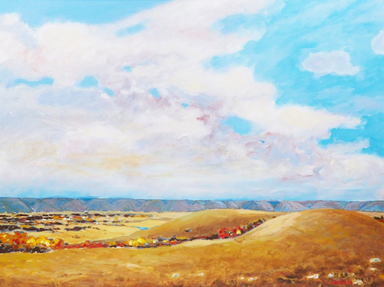 Artwork by Hans Herold, Fort Carlton, Saskatchewan
