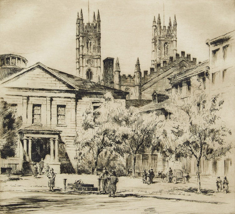 Artwork by Herbert Raine, Notre Dame, Montreal, PQ