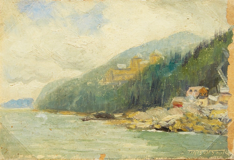 Artwork by Frederic Marlett Bell-Smith,  The Manoir Richelieu