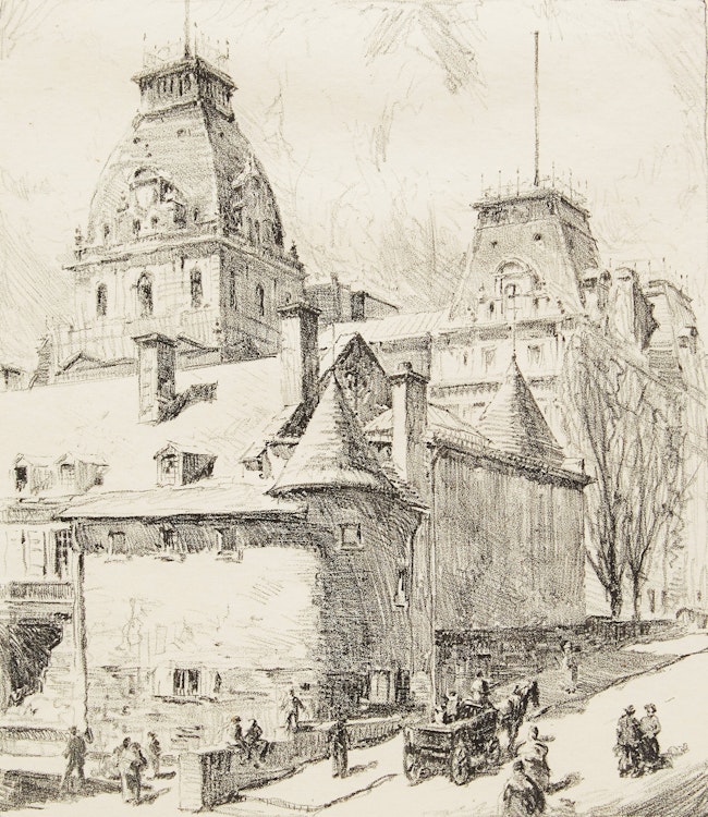 Artwork by Herbert Raine, Chateau de Ramezay, Montreal, PQ