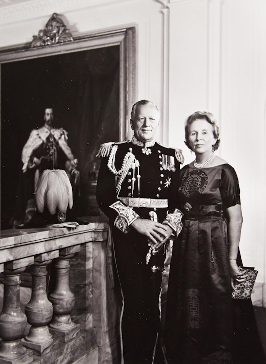 Artwork by Yousuf Karsh,  The Right Honourable Roland Michener and Norah Willis Michener