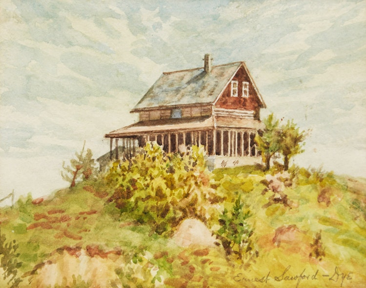 Artwork by Ernest Sawford Dye,  Landscape with House