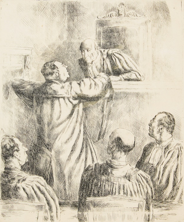 Artwork by Ernst Neumann,  Consultation