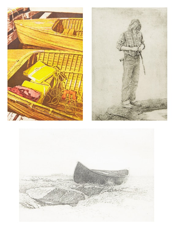 Artwork by Bruce St. Clair, Three Works: Gieslers; Exploring; Jackknife