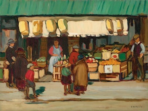 Artwork by Kathleen Moir Morris, The Fruit Shop, Ottawa