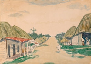 Artwork by James Wilson Morrice, Study for “Village Street, West Indies” (circa 1916-1919)