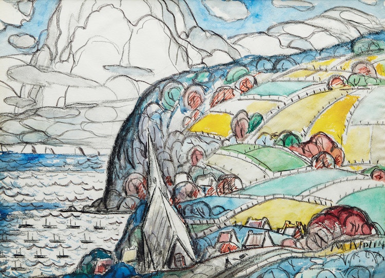 Artwork by Marc-Aurèle Fortin,  Gaspé Coast