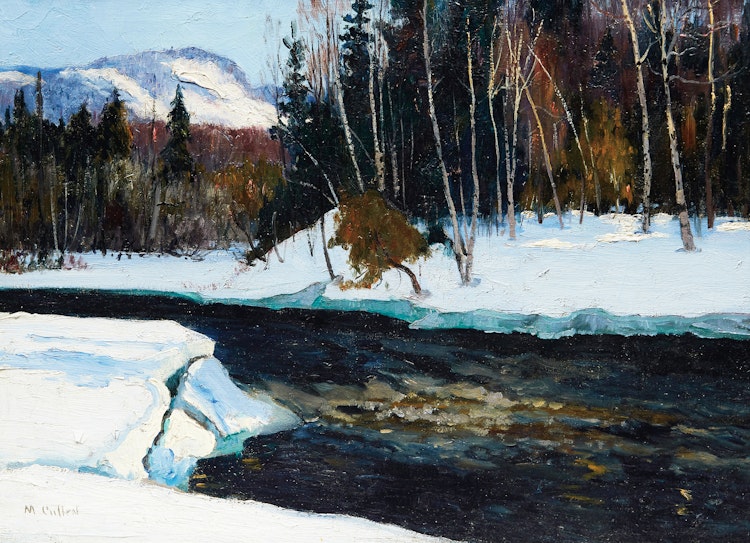 Artwork by Maurice Galbraith Cullen, Winter, The Caché River