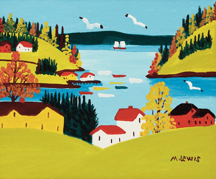 Artwork by Maud Lewis, Sandy Cove