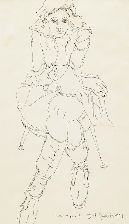 Artwork by Robert Francis Michael McInnis, Portrait of a Girl