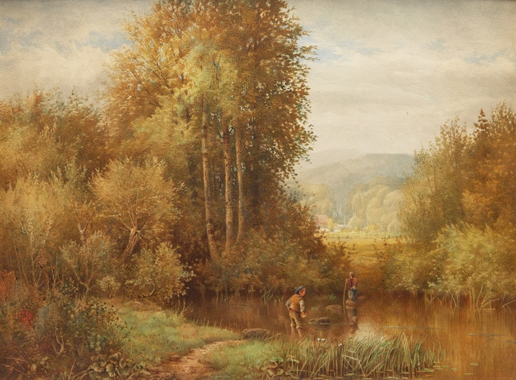 Artwork by Aaron Allan Edson, Crossing the Stream