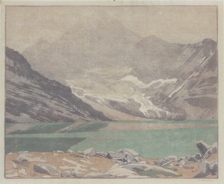 Artwork by Walter Joseph Phillips, Lake MacArthur, Canadian Rockies