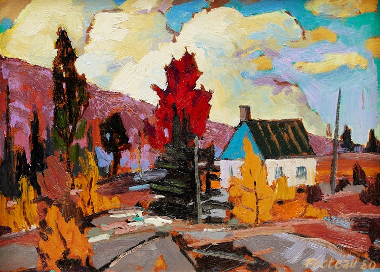 Artwork by Marcel Fecteau, L’arbre rouge