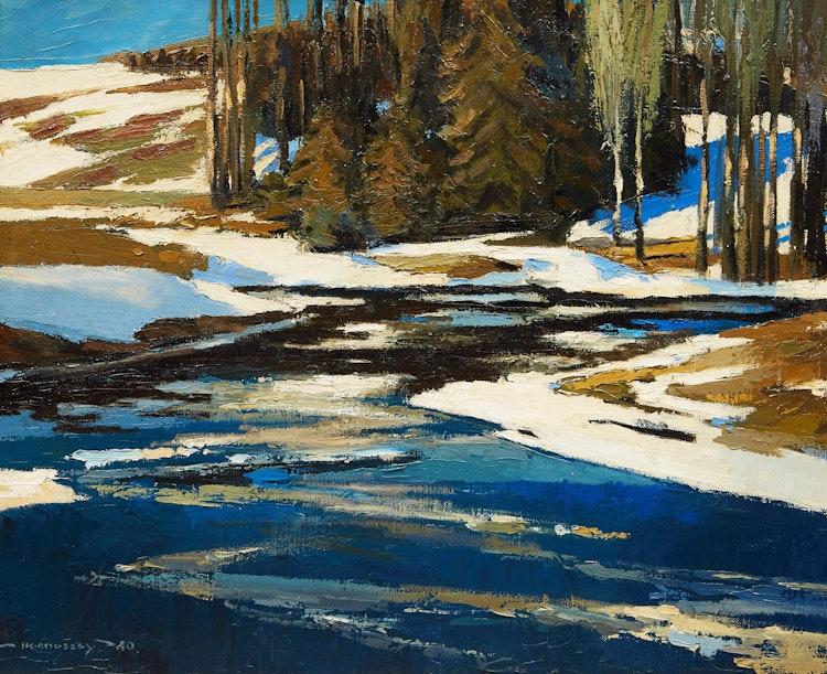 Artwork by Frank Charles Hennessey, March Day in the Gatineau