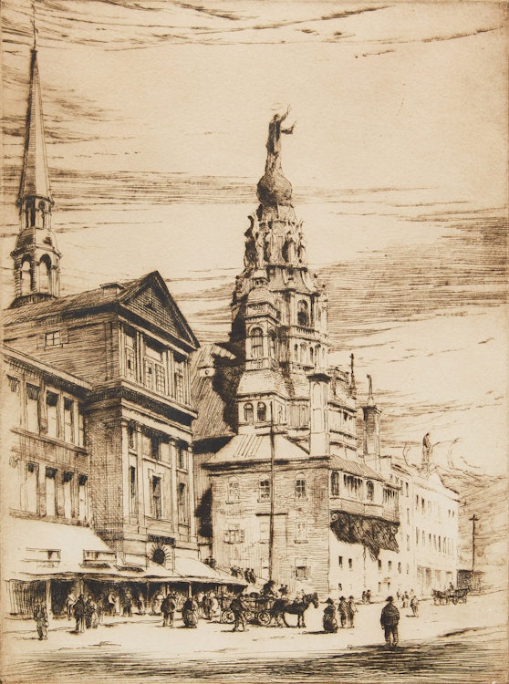 Artwork by Herbert Raine, Bonsecours Church, Montreal